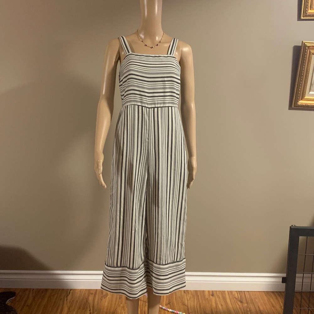 Japna Women’s Monochrome Striped Jumper Size Small